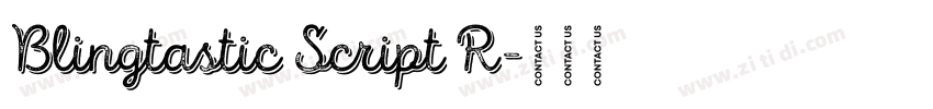 Blingtastic Script R字体转换